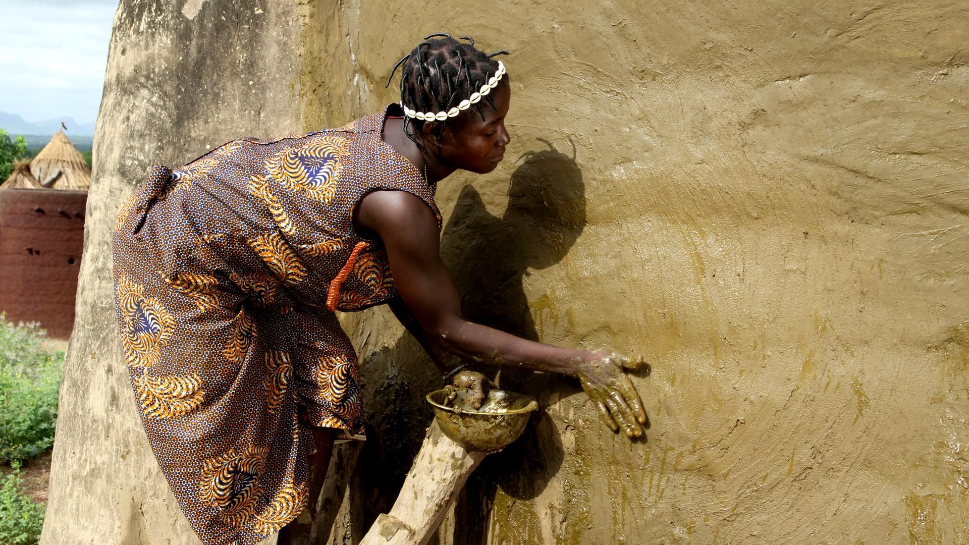 Lehmburg der Batammariba in Togo
